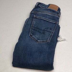 VINTAGE AMERICAN EAGLE HI-RISE JEGGING JEANS 00/24x26 🦅